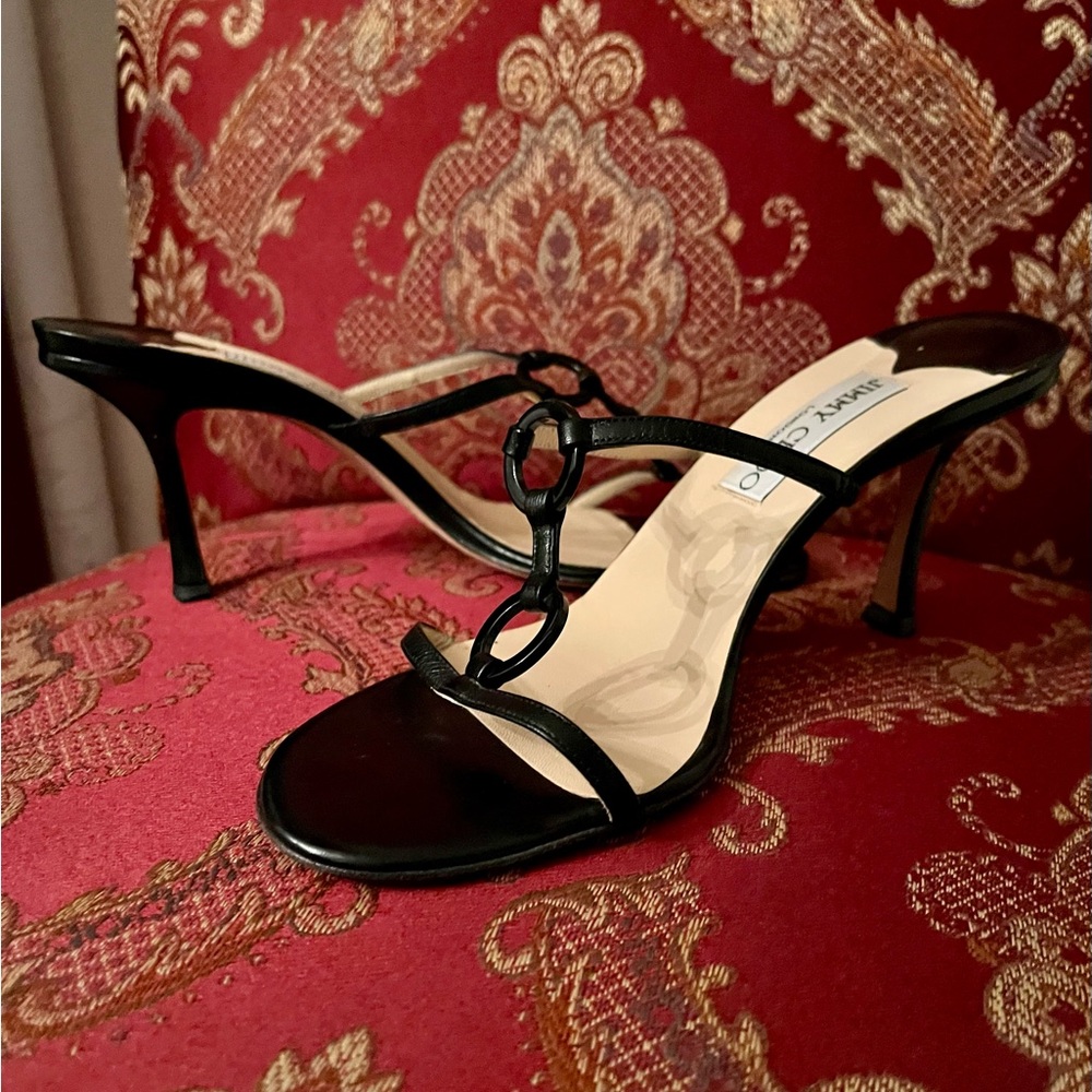 Jimmy Choo mules Black size 38.5 US 8.5